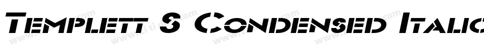 Templett S Condensed Italic字体转换